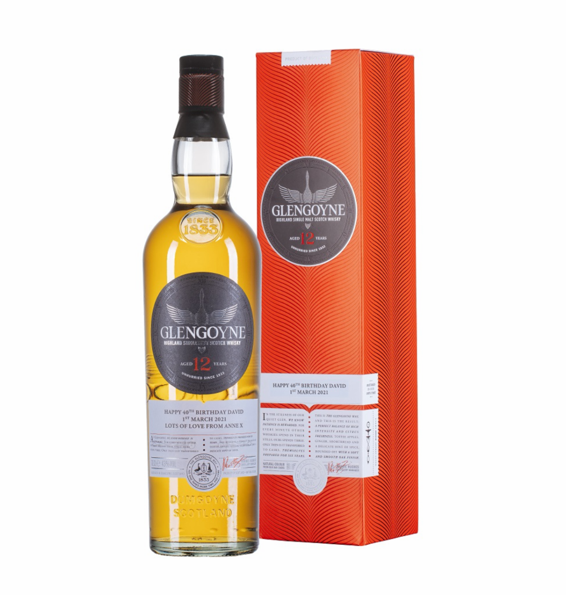 Glengoyne 格蘭哥尼12年單一純麥威士忌700ml（公司貨）