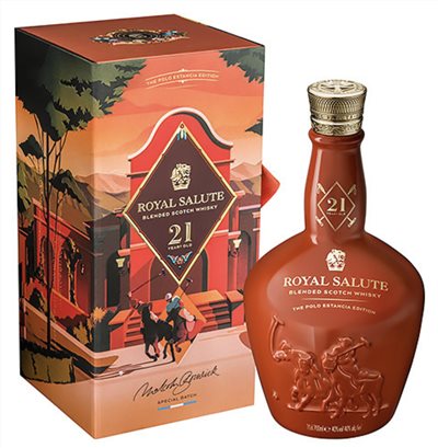 Royal Salute 皇家禮炮 第4版 阿根廷馬球版 橘紅色 700ml（公司貨）